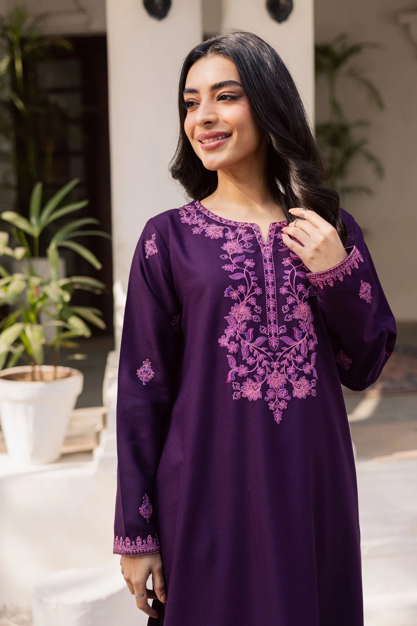 2PC Winter Embroidered Dress-1178 | Winter Edit | Silayi Pret