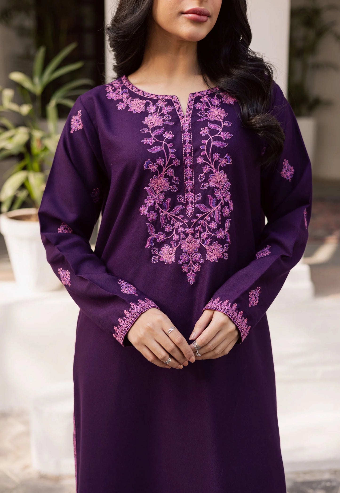 2PC Winter Embroidered Dress-1178 | Winter Edit | Silayi Pret