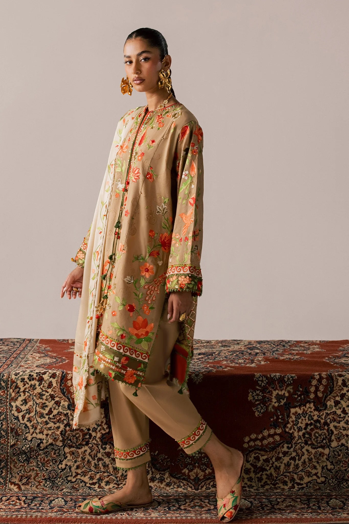 DEODAR (EL26-12 B ST) | STITCHED-ELAN LAWN'26 | ELAN