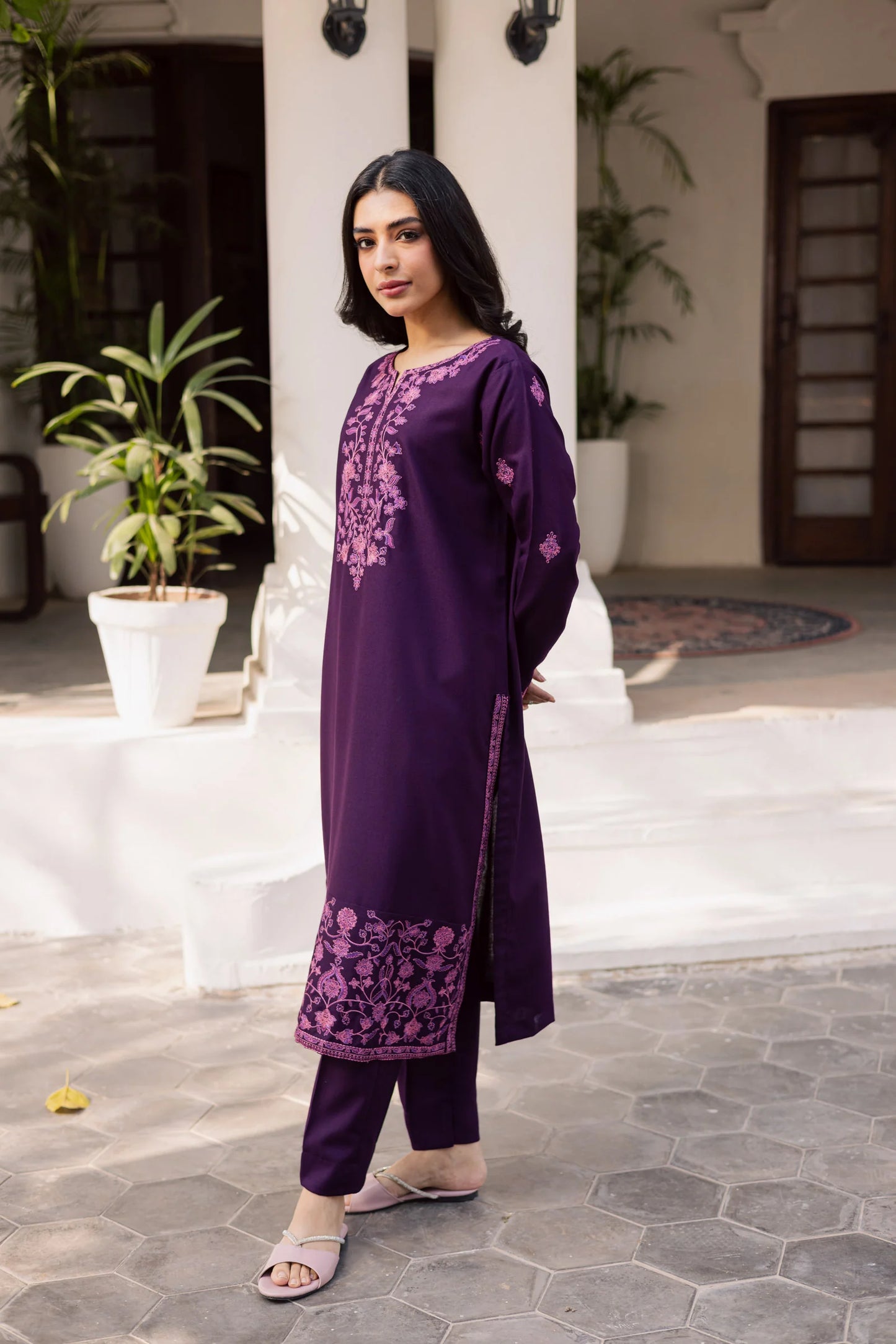 2PC Winter Embroidered Dress-1178 | Winter Edit | Silayi Pret