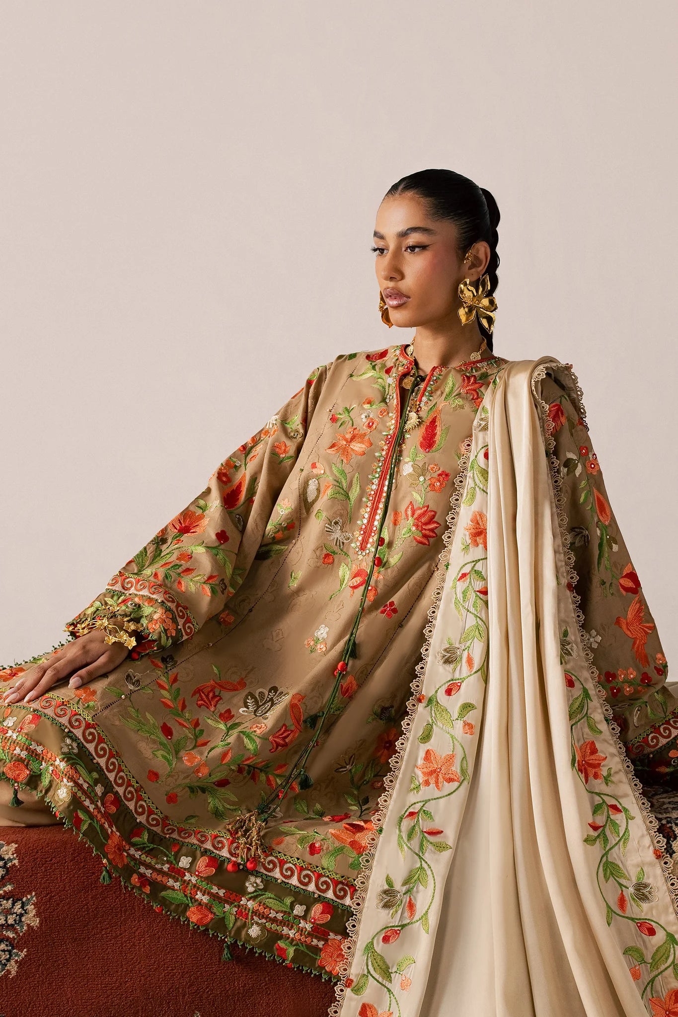 DEODAR (EL26-12 B ST) | STITCHED-ELAN LAWN'26 | ELAN
