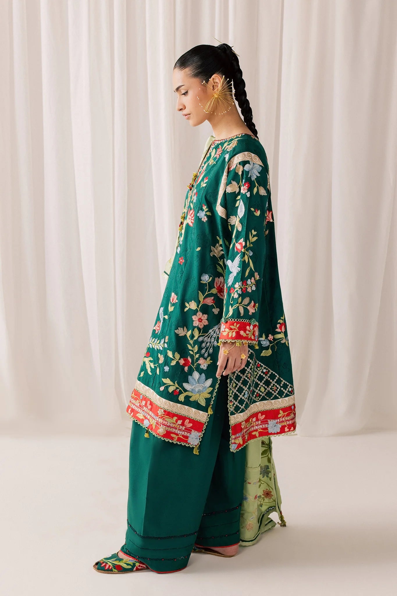 DEODAR (EL26-12 A ST) | STITCHED-ELAN LAWN'26 | ELAN