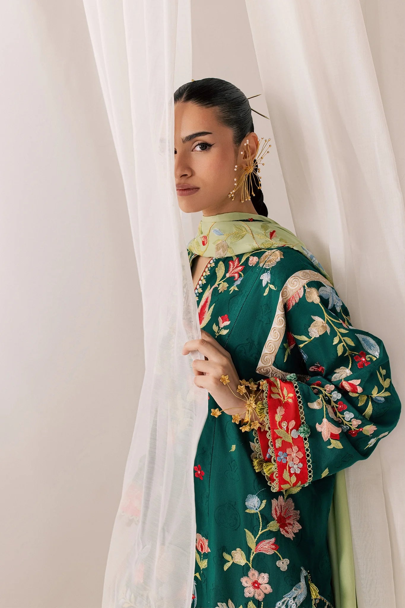 DEODAR (EL26-12 A ST) | STITCHED-ELAN LAWN'26 | ELAN