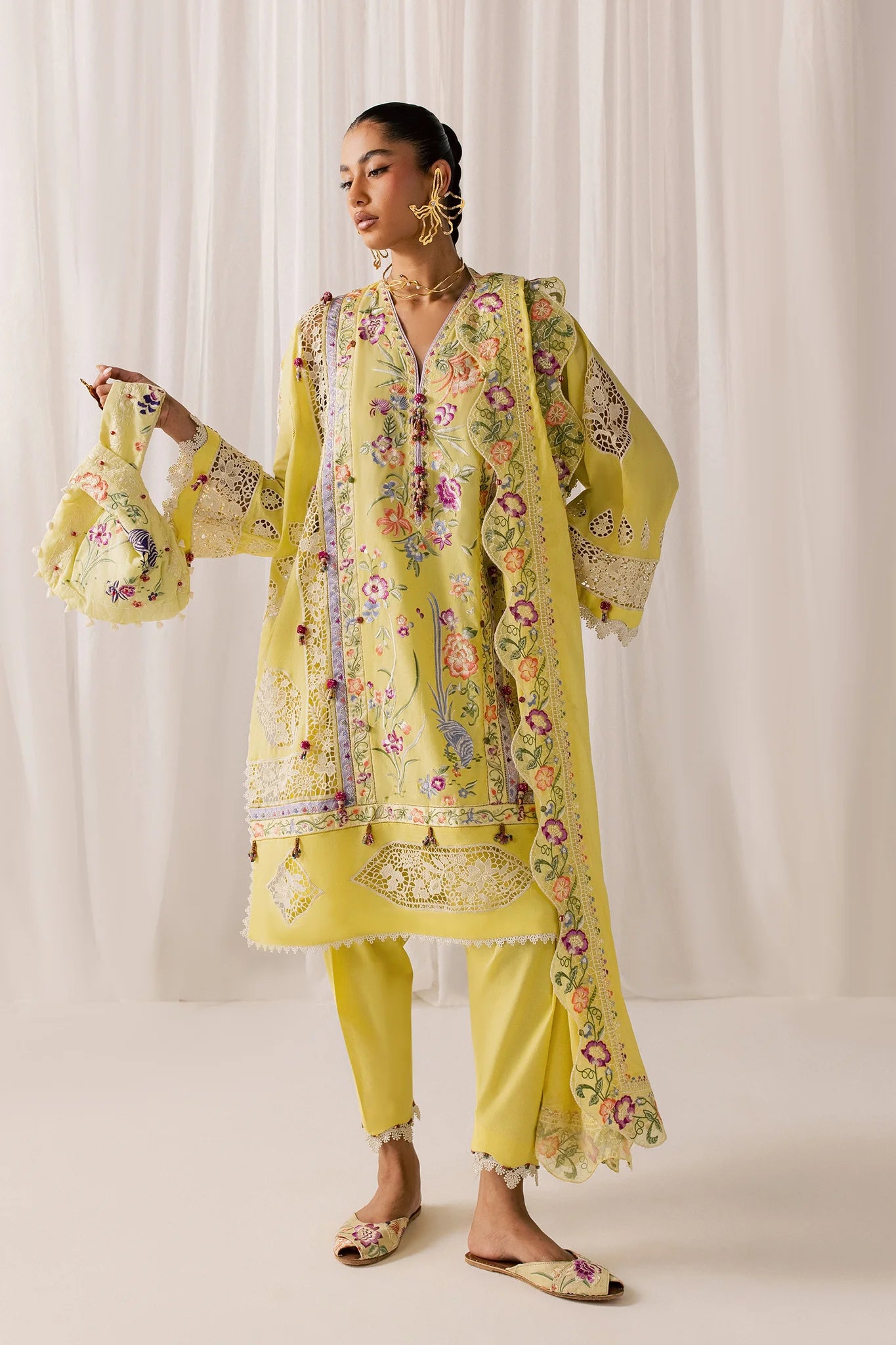 NEELUNE (EL26-05 A ST) | STITCHED-ELAN LAWN'26 | ELAN