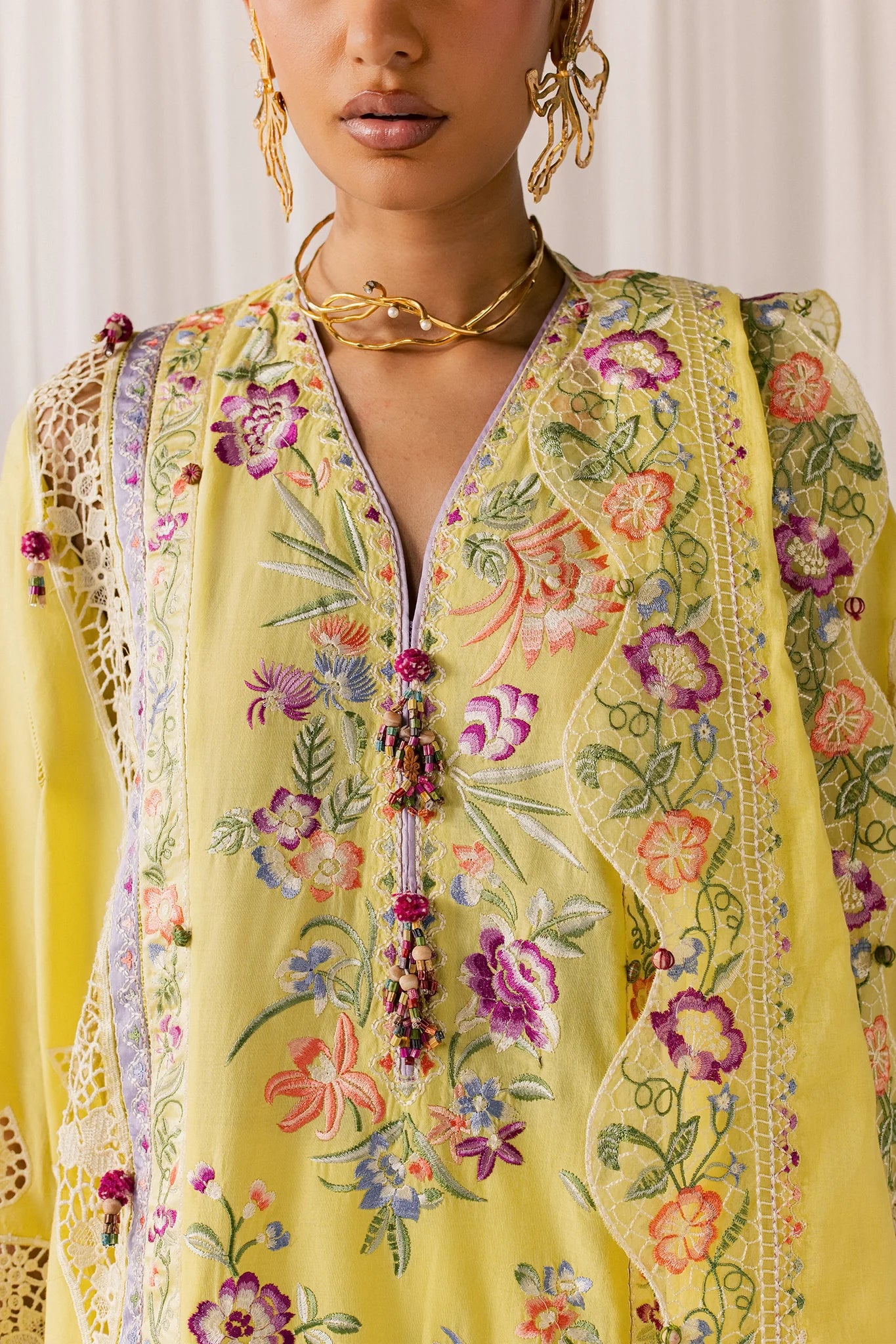 NEELUNE (EL26-05 A ST) | STITCHED-ELAN LAWN'26 | ELAN