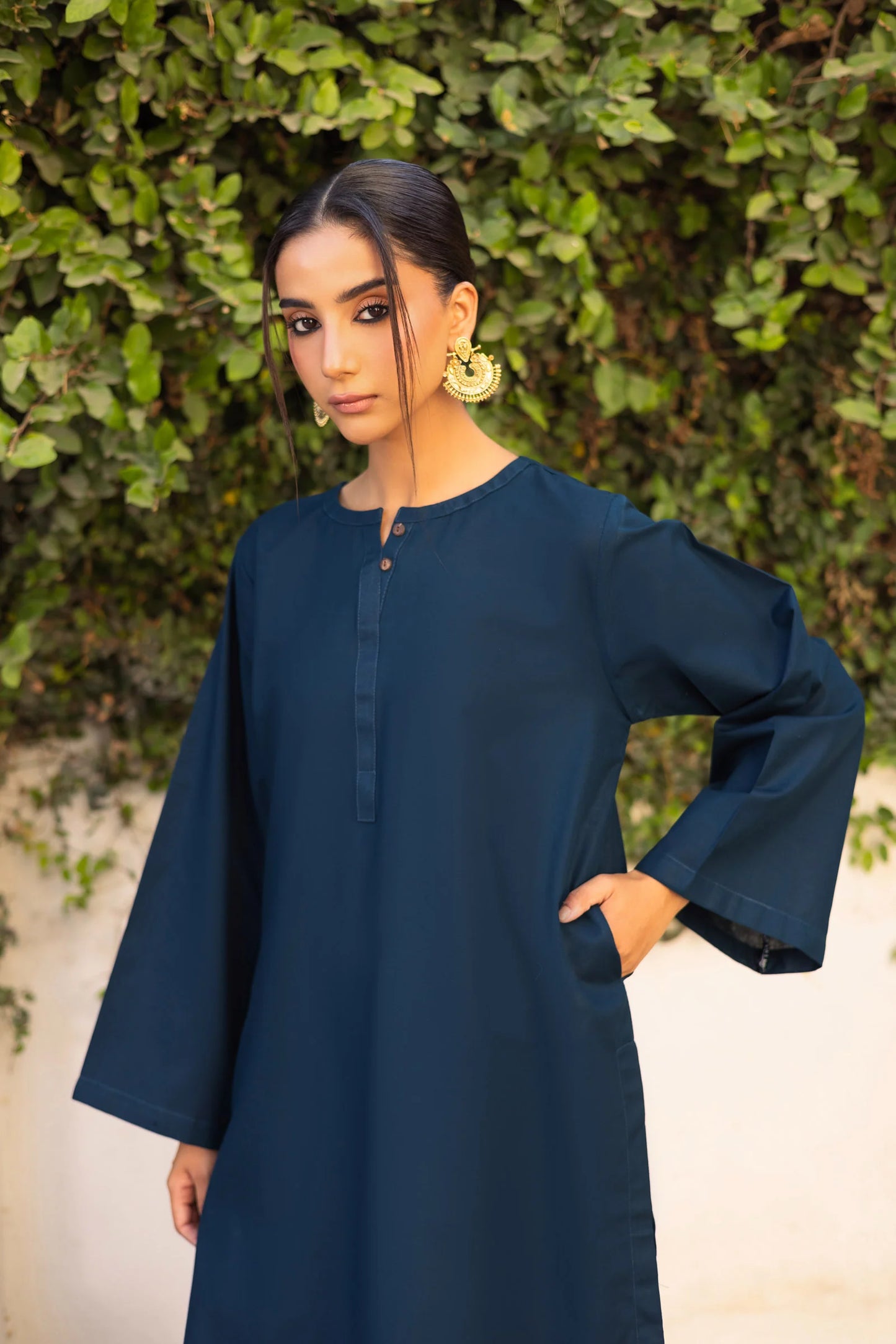 2 PC Khaddar Solid PSK 01 - Teal | Winter Solids | Silayi Pret