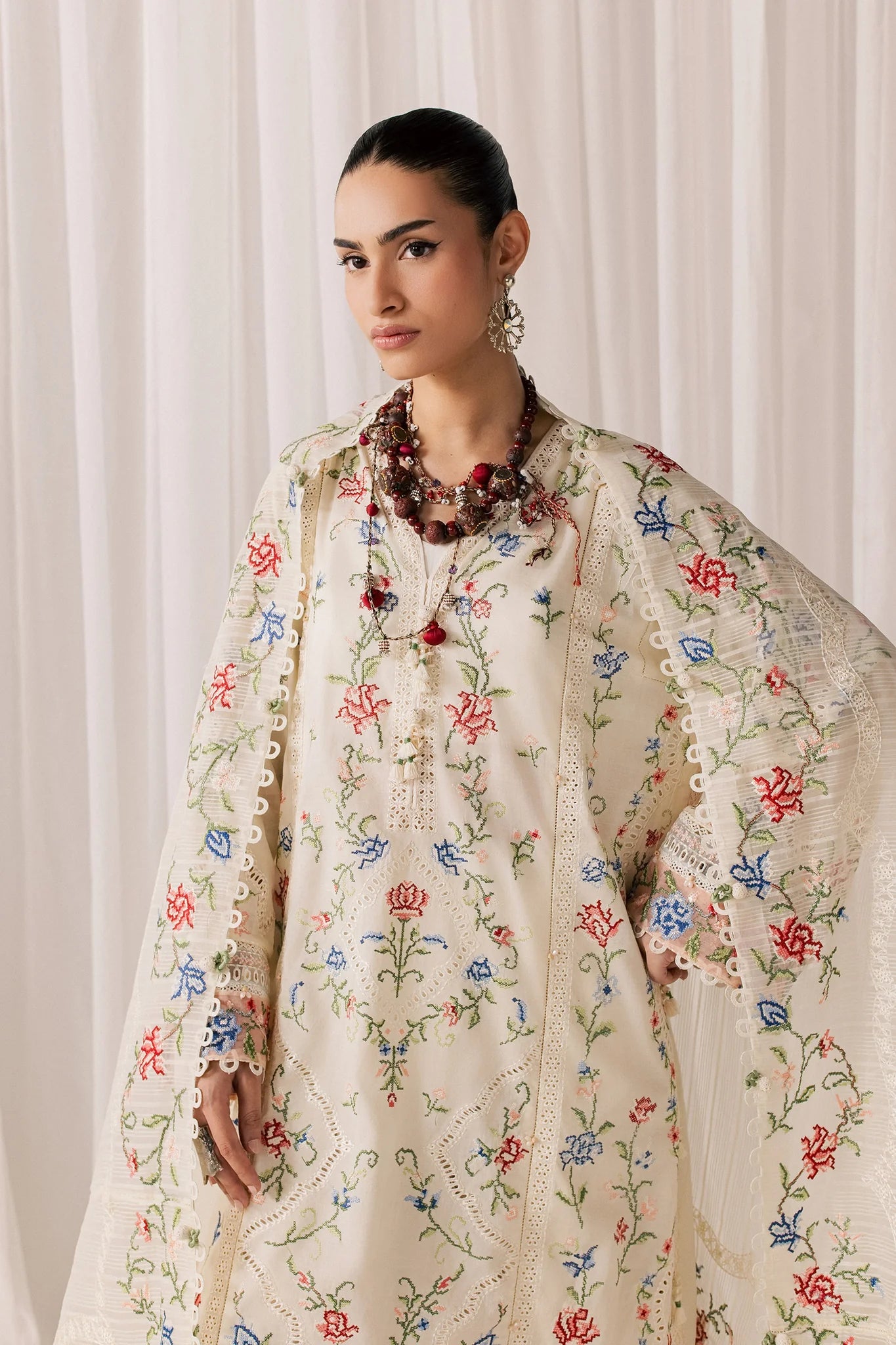 SOZRAAG (EL26-03 B ST) | STITCHED-ELAN LAWN'26 | ELAN
