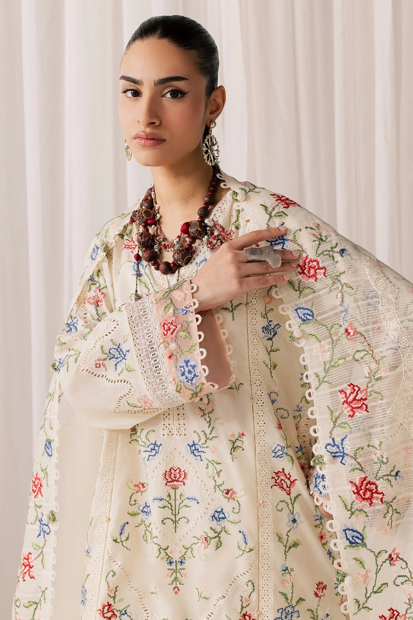 SOZRAAG (EL26-03 B ST) | STITCHED-ELAN LAWN'26 | ELAN