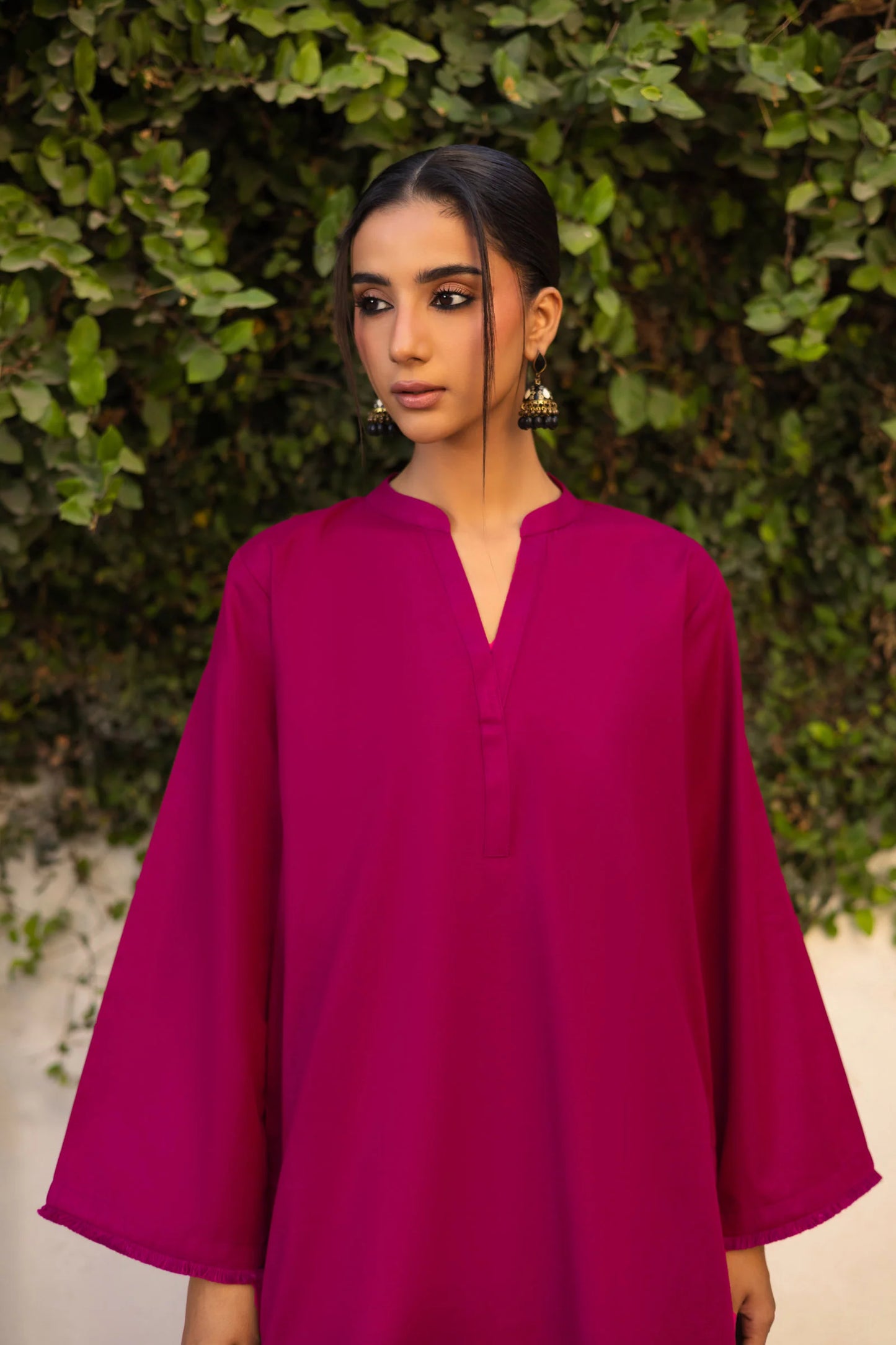 2 PC Khaddar Solid FSK 03 – Plum | Winter Solids | Silayi Pret