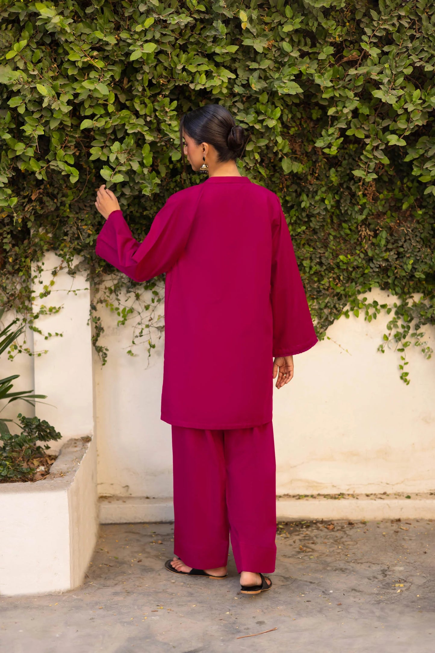 2 PC Khaddar Solid FSK 03 – Plum | Winter Solids | Silayi Pret