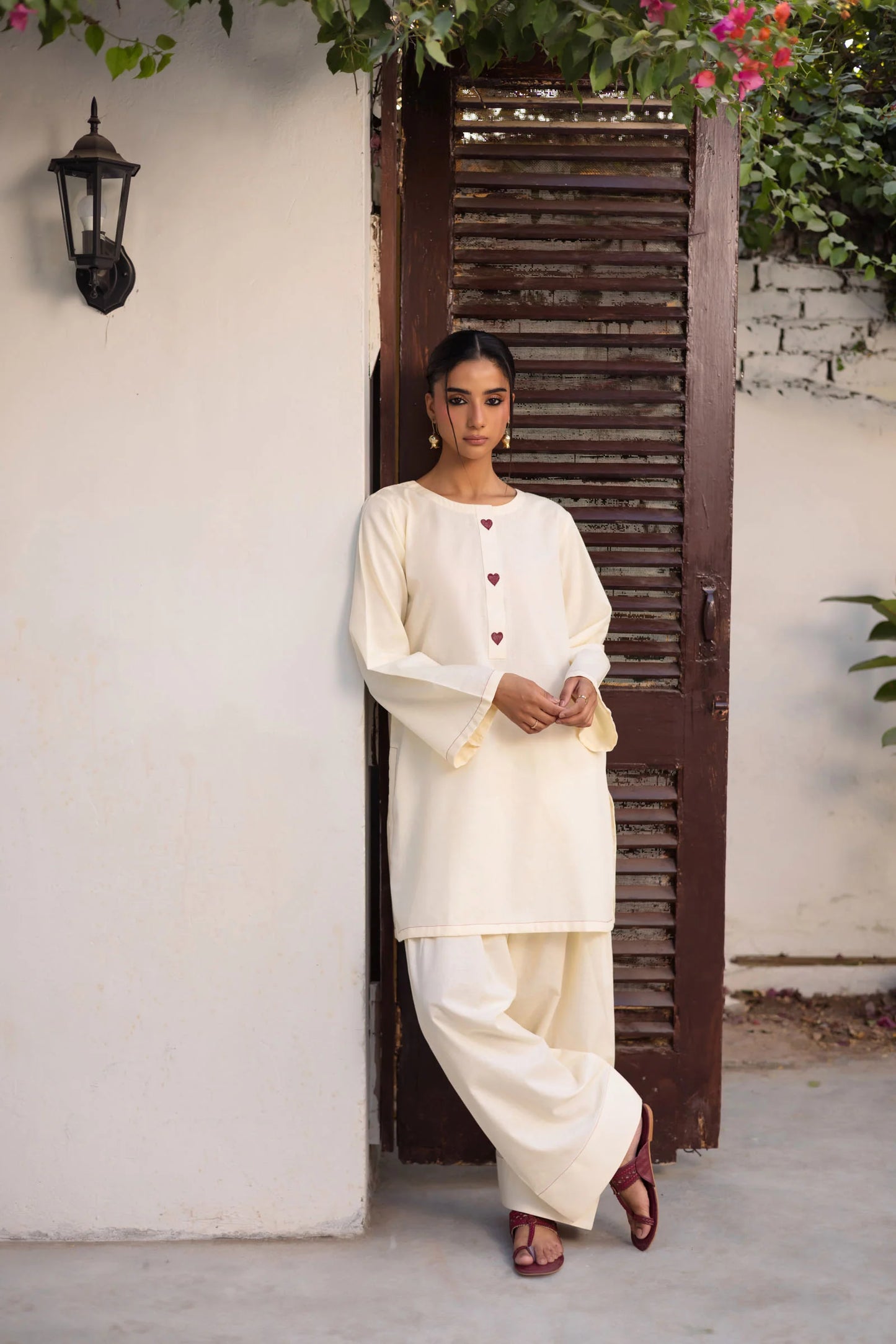 2 PC Khaddar Solid SCF 04 – Crème | Winter Solids | Silayi Pret