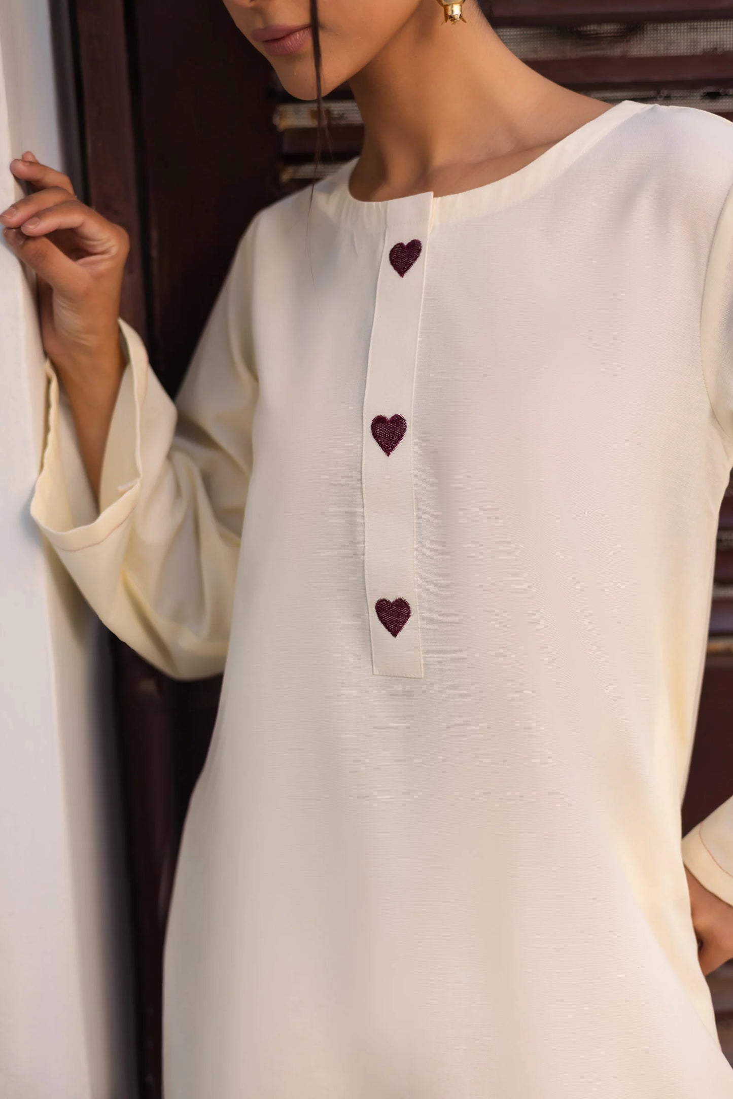 2 PC Khaddar Solid SCF 04 – Crème | Winter Solids | Silayi Pret