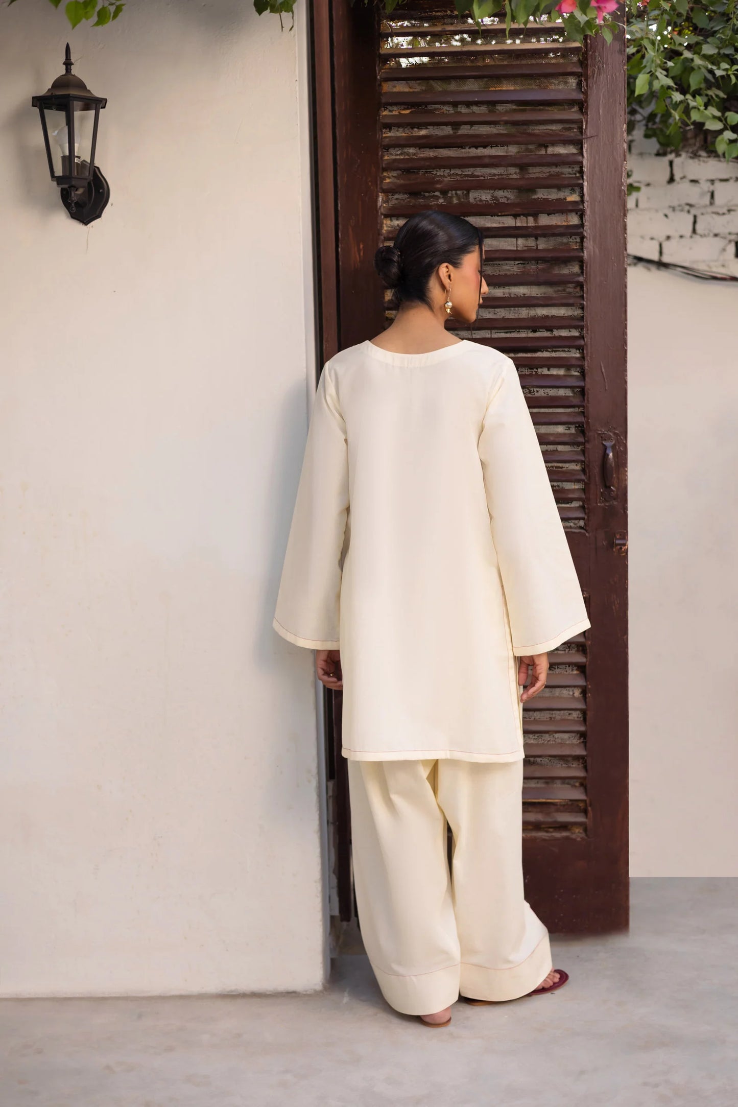 2 PC Khaddar Solid SCF 04 – Crème | Winter Solids | Silayi Pret