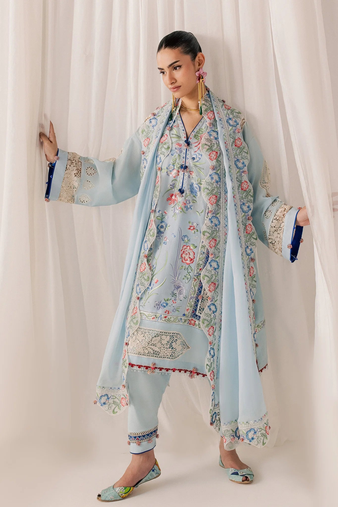 NEELUNE (EL26-05 B ST) | STITCHED-ELAN LAWN'26 | ELAN