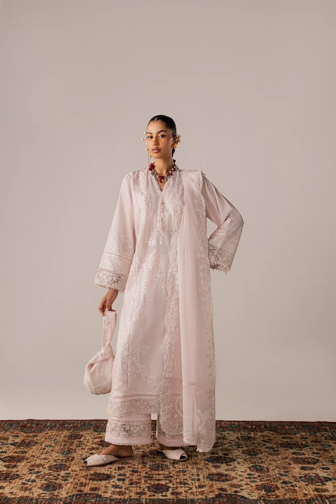 ROUHAAN (EL26-04 B ST) | STITCHED-ELAN LAWN'26 | ELAN
