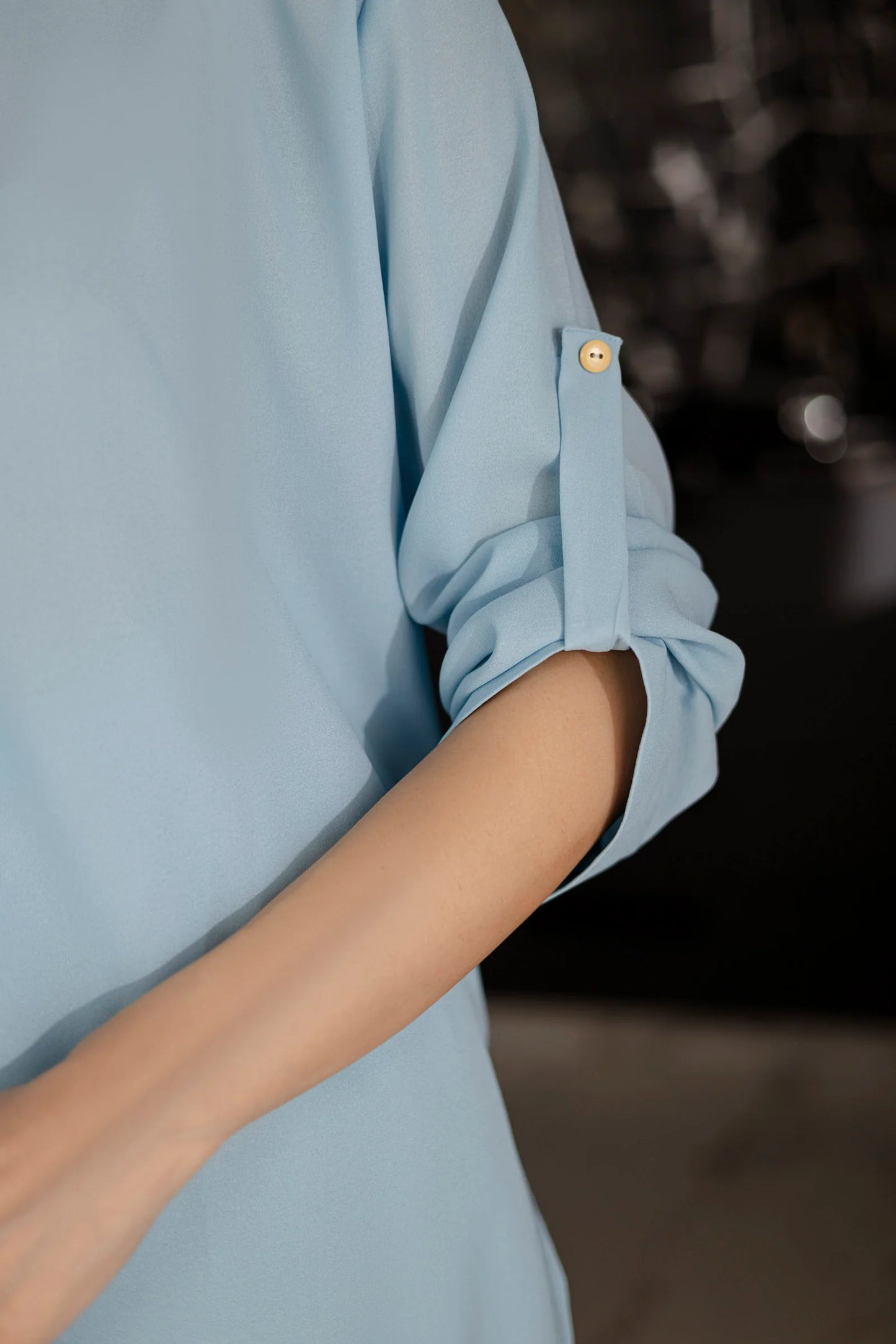 Solid 2PC Dress - SP-01 Ice Blue | Georgette Solids | Silayi Pret