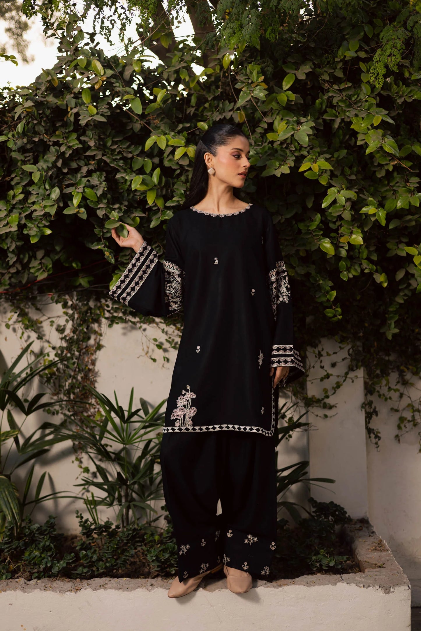 2PC Winter Embroidered Dress-1176 | Winter Edit | Silayi Pret