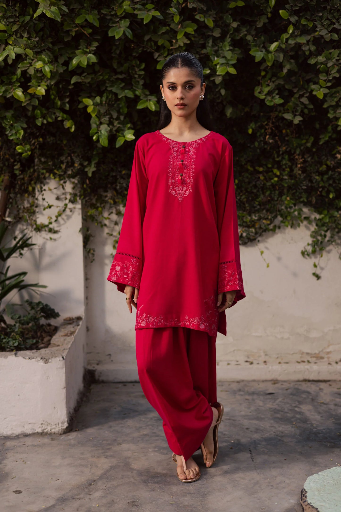 2PC Winter Embroidered Dress-1180 | Winter Edit | Silayi Pret