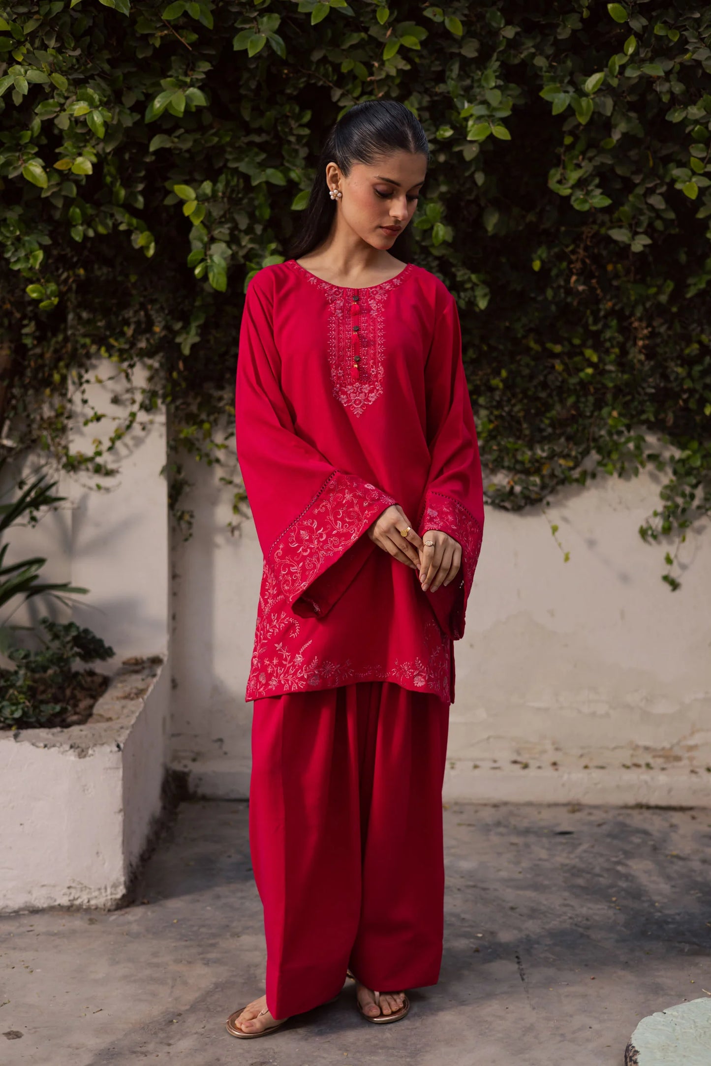 2PC Winter Embroidered Dress-1180 | Winter Edit | Silayi Pret