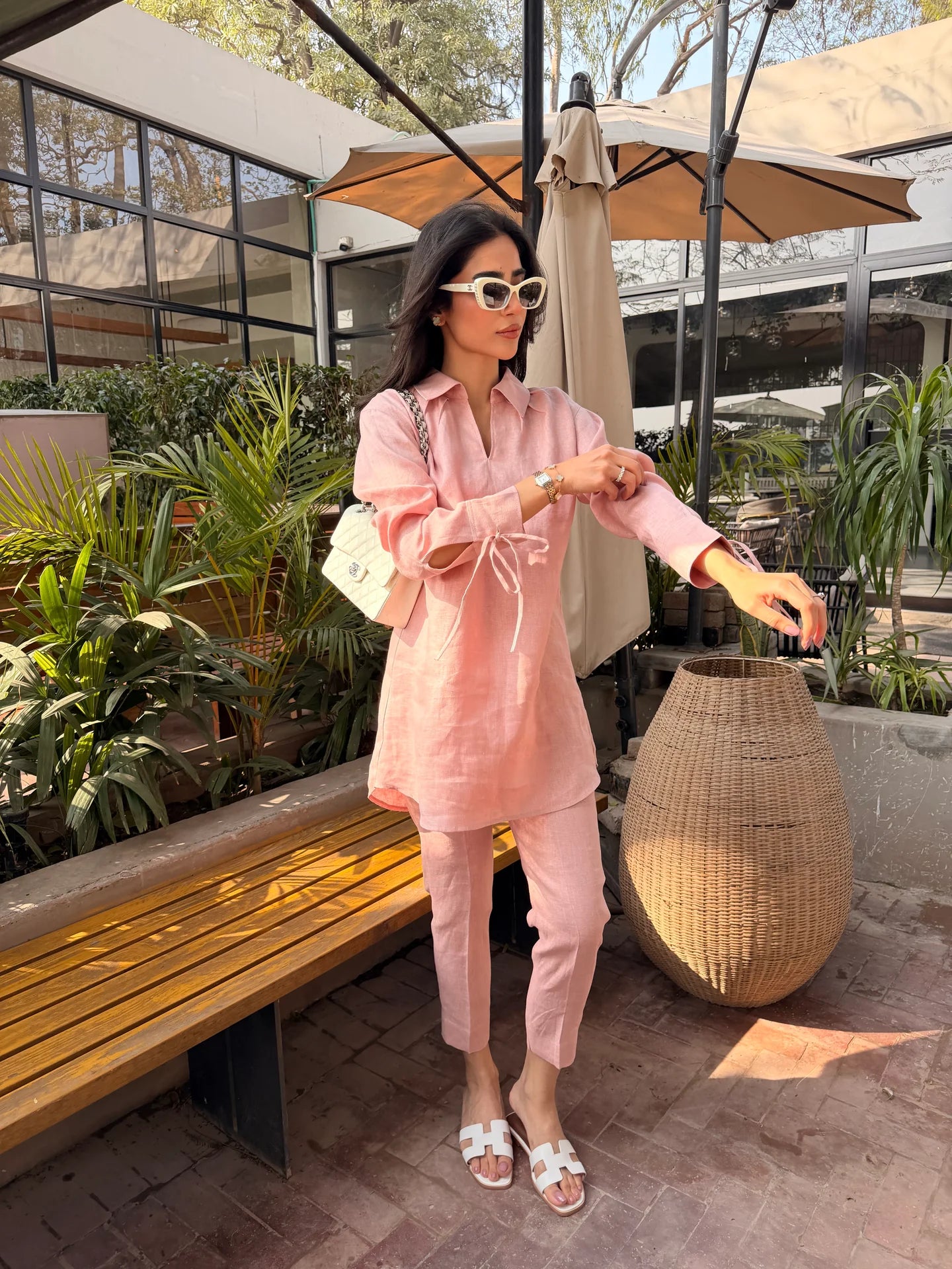 Light Pink Bow Set | Sak Atelier