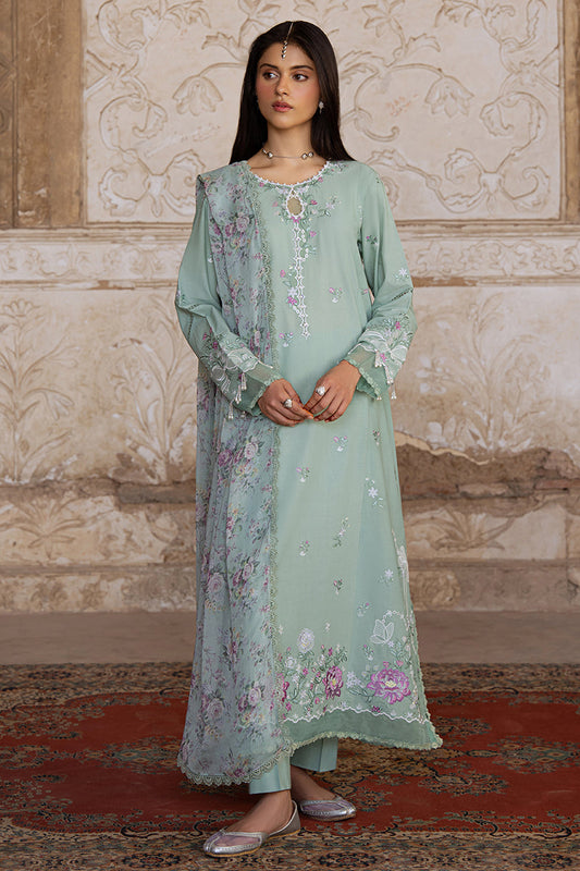 SAGE GRACE-3PC EMBROIDERED LAWN SUIT | Cross Stitch