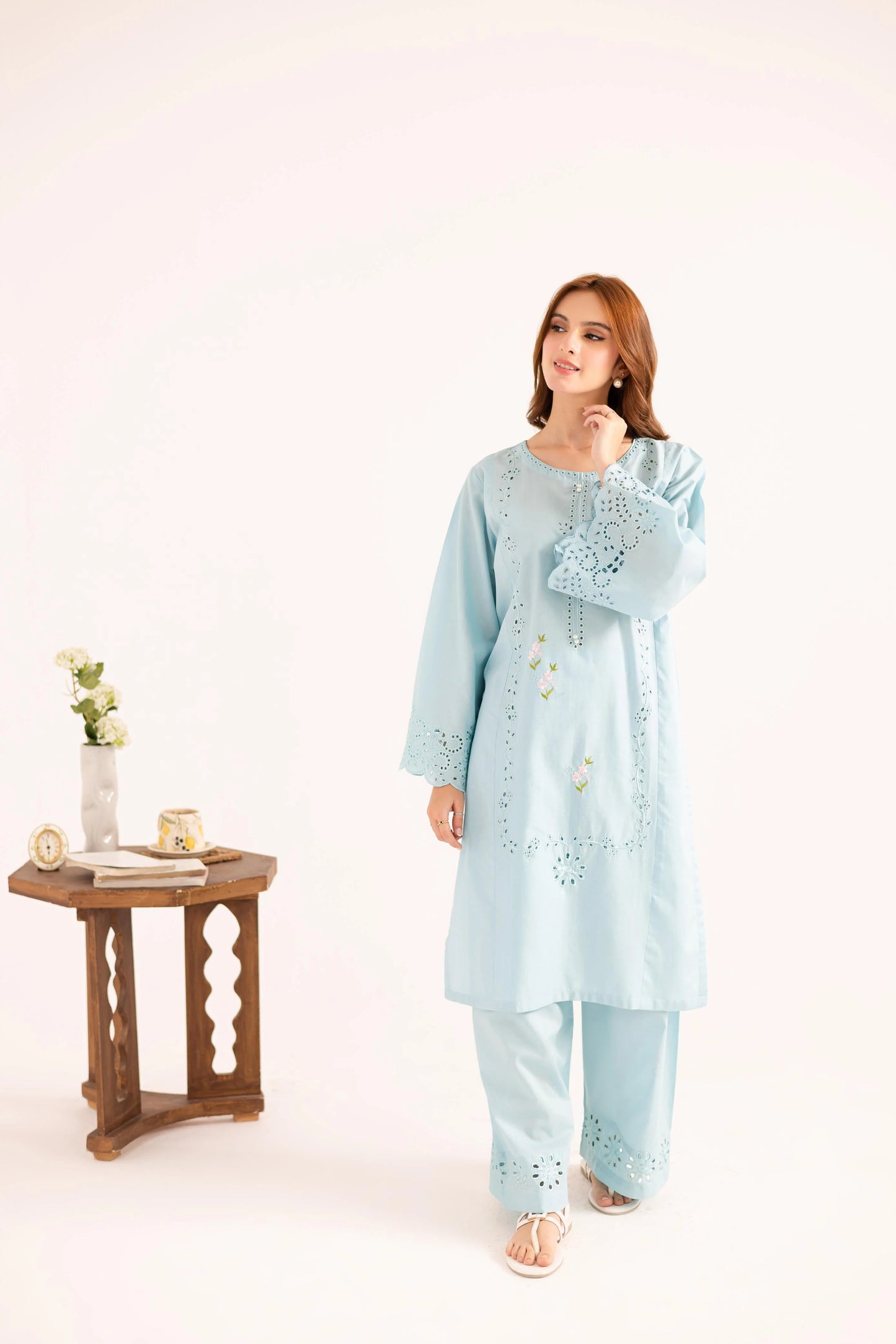 2PC Winter Embroidered Dress - 1123 | Winter Edit | Silayi Pret