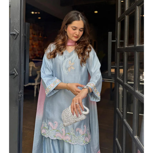 PERIWINKLE FULL SET | NIMRAH HAFSA