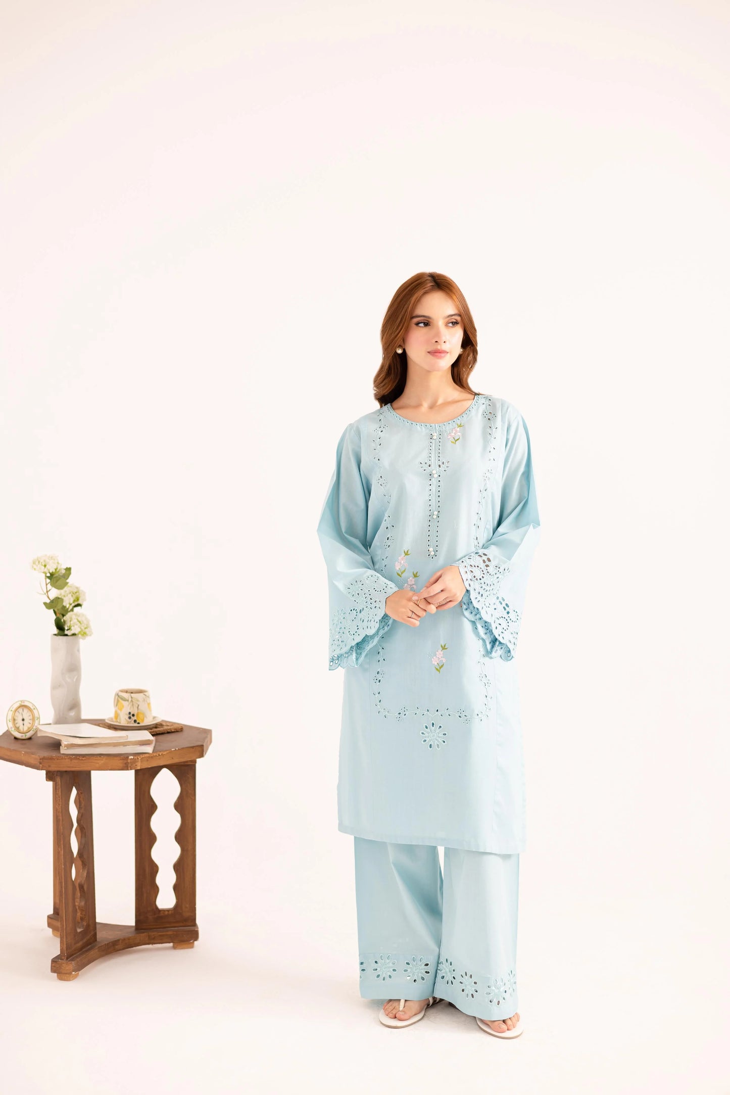 2PC Winter Embroidered Dress - 1123 | Winter Edit | Silayi Pret