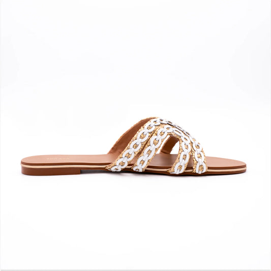 Zee Raffia - Gold  | Miaasa | Footwear
