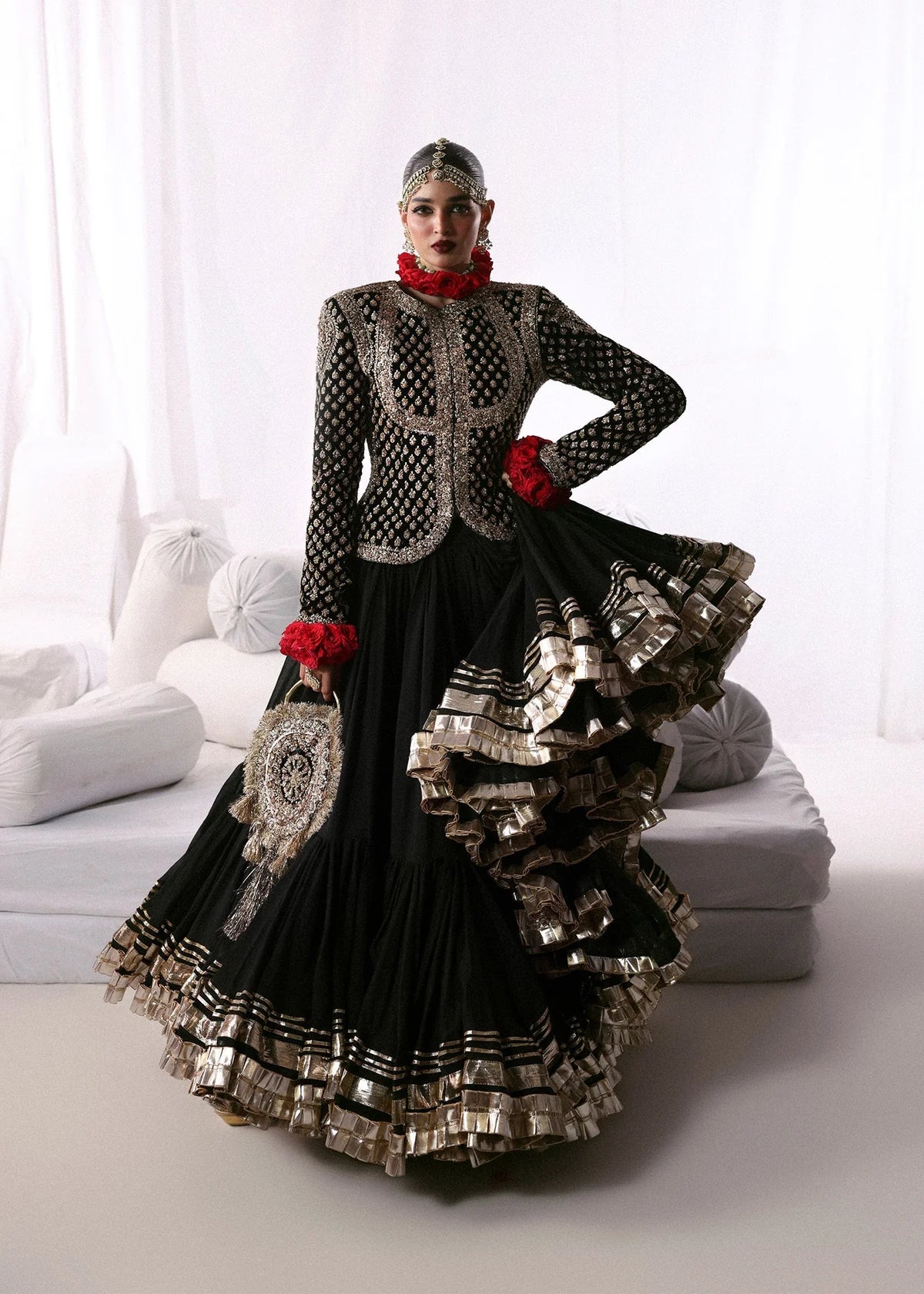 Siyah |  Nargis - Formal 26 | HUSSAIN REHAR