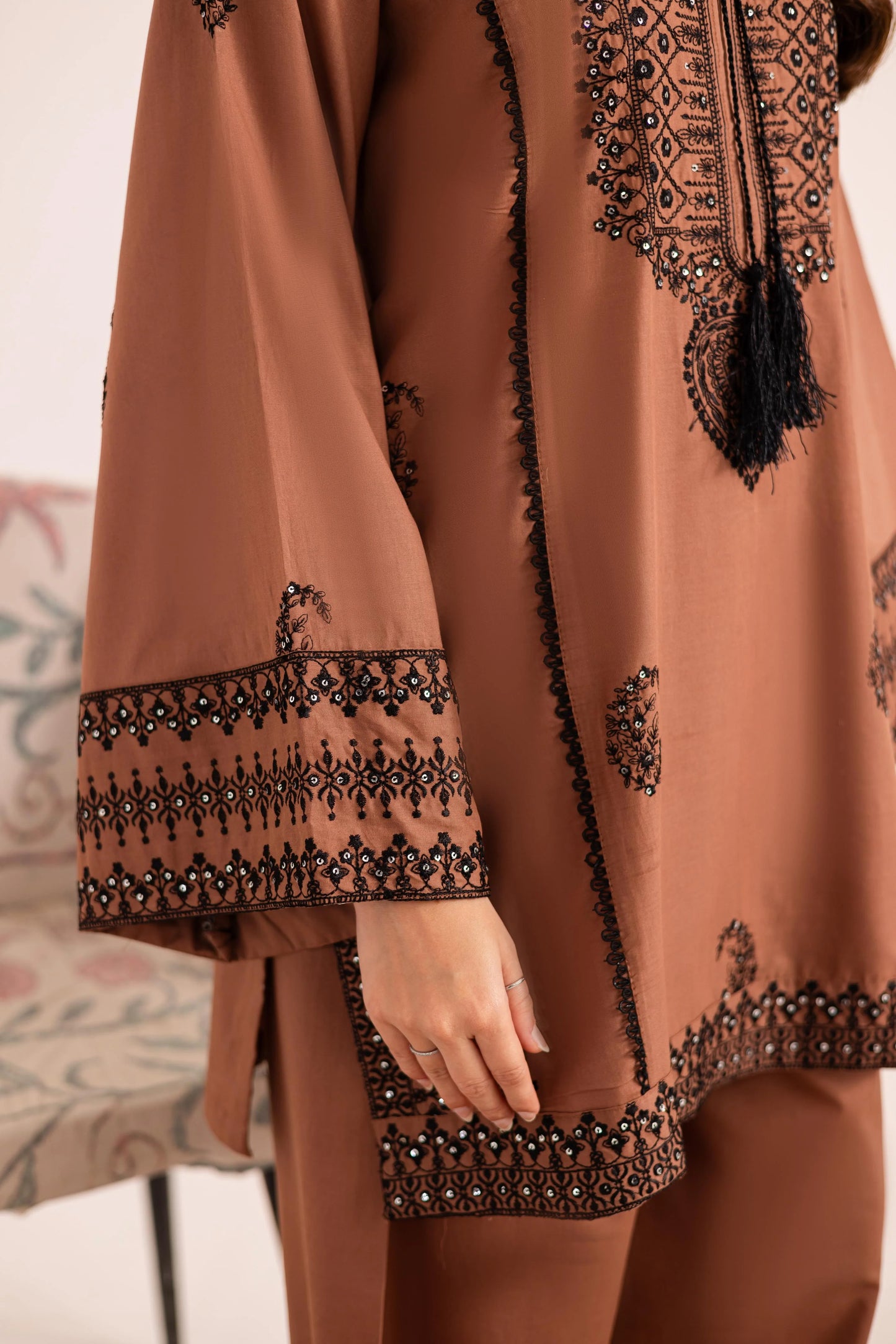 2PC Summer Embroidered Dress - 1126 | Summer Embroidered Pret | Silayi Pret