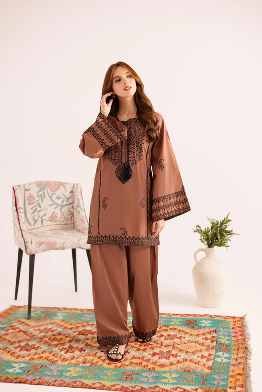 2PC Summer Embroidered Dress - 1126 | Summer Embroidered Pret | Silayi Pret