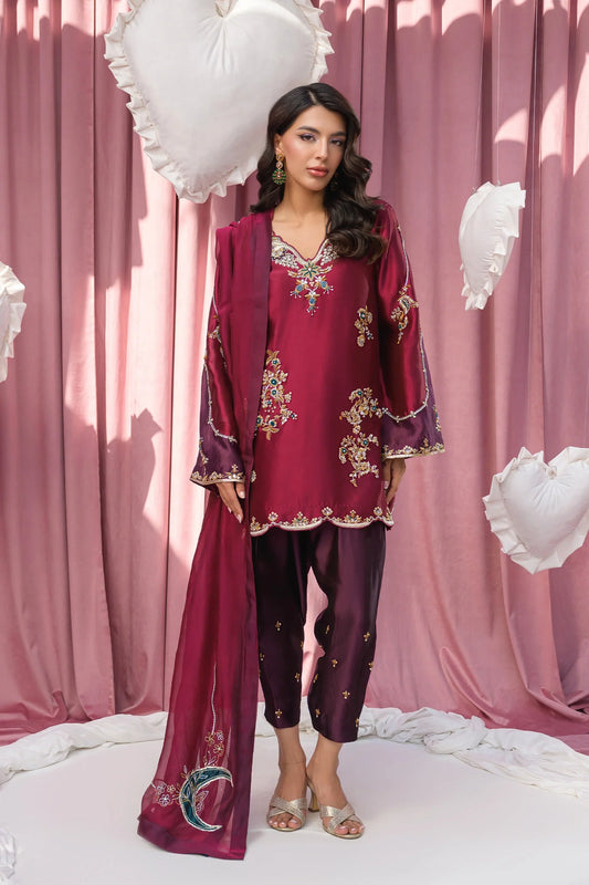 Burgundy |  Eid Duo '26 | Flairs Studio