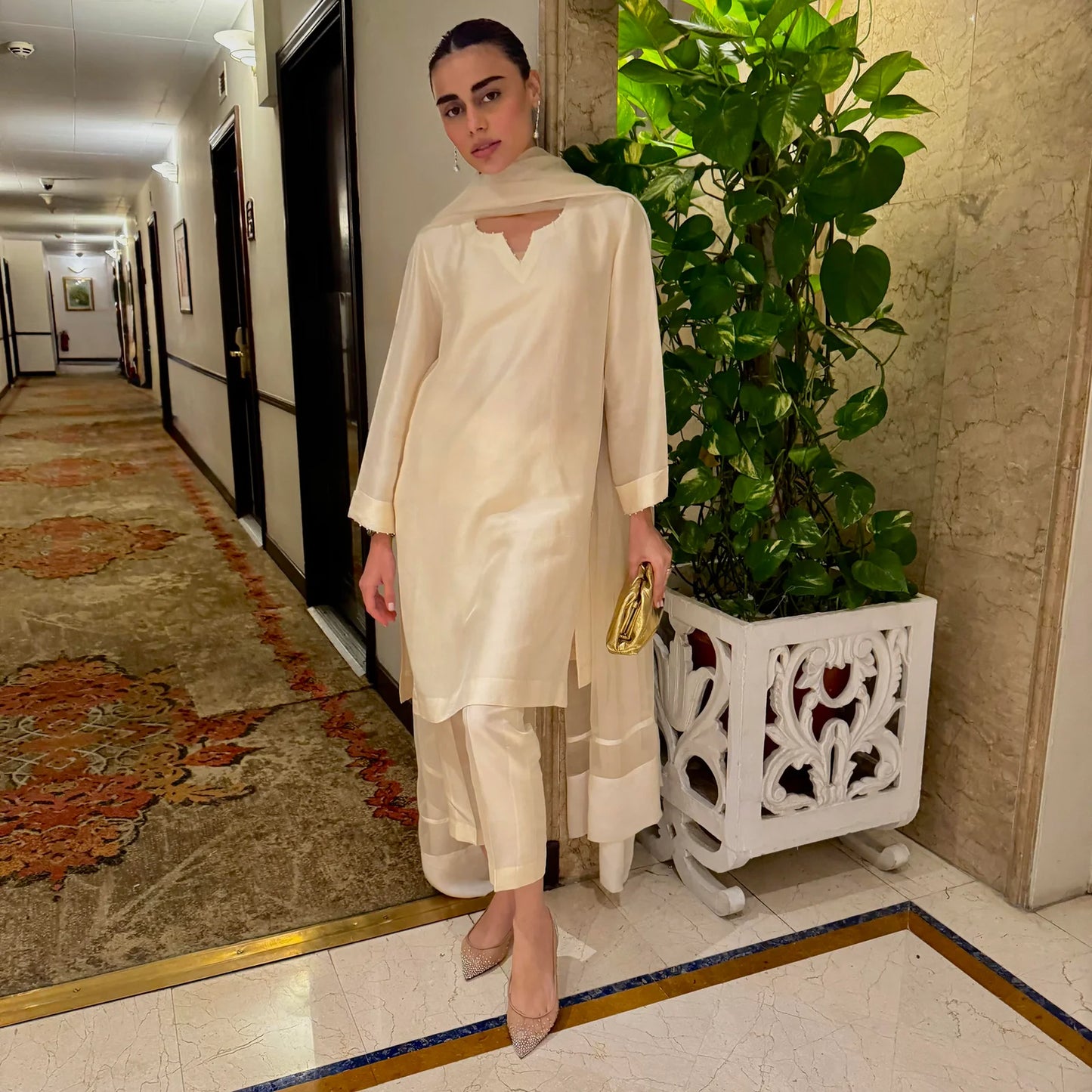 Glam In Ivory Tones | SADAF KANWAL