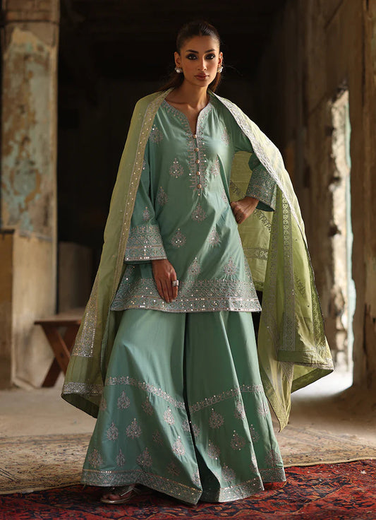 Amber Gharara Set | Mehfilen '25 | IMAGE