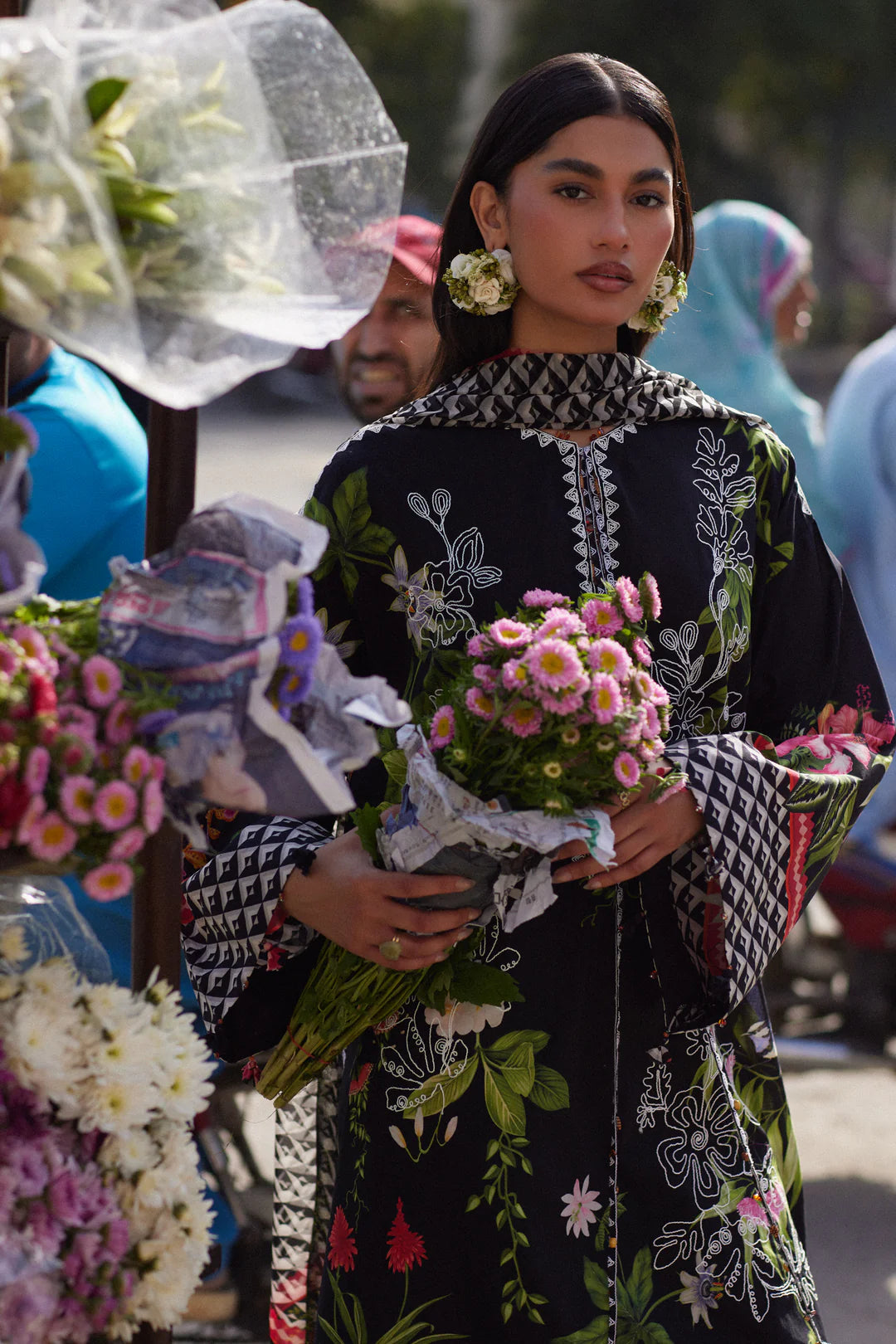 MIDNIGHT BLOOM (ZF26-04) | Zaha Festive Lawn’26 | Wildflower