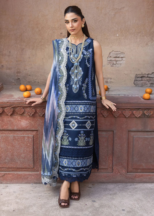 RUNA-8-B | Breeze Unstitched Lawn'26 | Saira Shakira