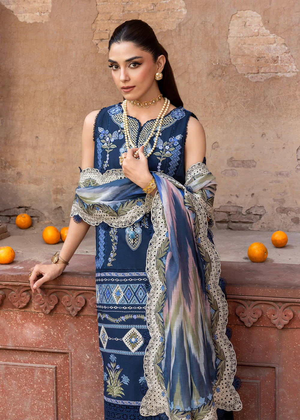 RUNA-8-B | Breeze Unstitched Lawn'26 | Saira Shakira