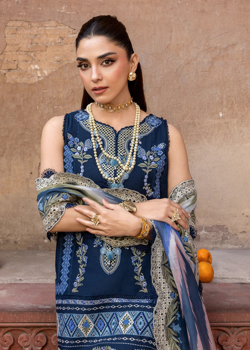 RUNA-8-B | Breeze Unstitched Lawn'26 | Saira Shakira