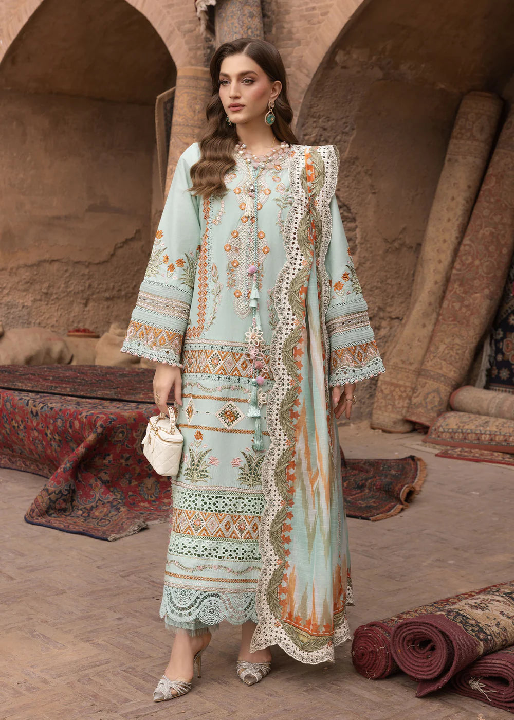 RUNA-8-A | Breeze Unstitched Lawn'26 | Saira Shakira