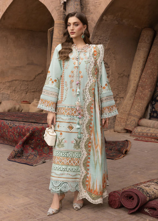 RUNA-8-A | Breeze Unstitched Lawn'26 | Saira Shakira