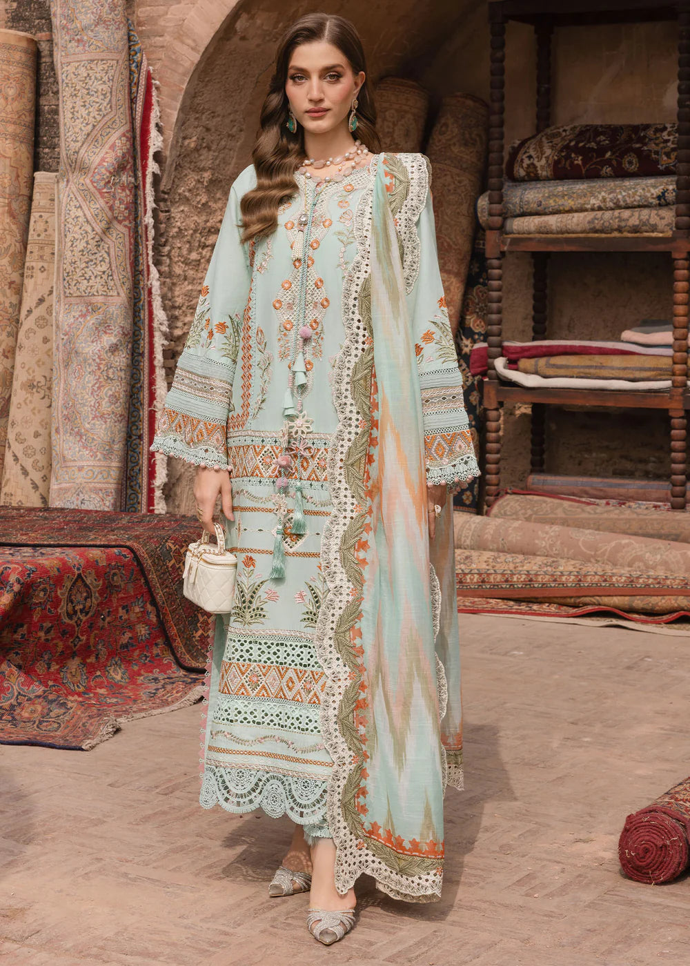 RUNA-8-A | Breeze Unstitched Lawn'26 | Saira Shakira