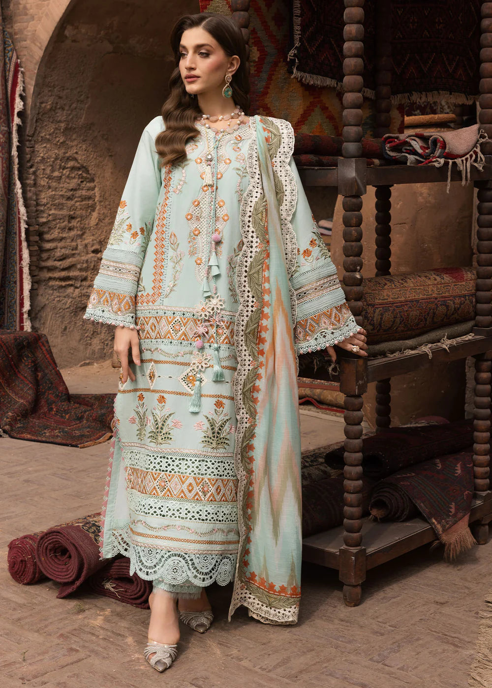 RUNA-8-A | Breeze Unstitched Lawn'26 | Saira Shakira