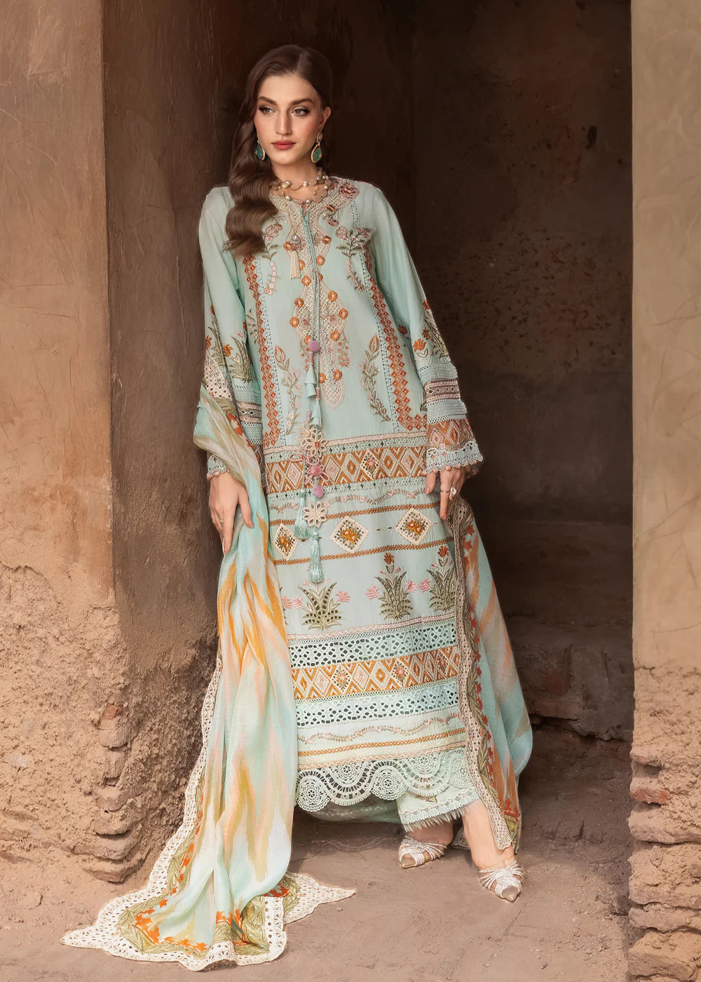 RUNA-8-A | Breeze Unstitched Lawn'26 | Saira Shakira