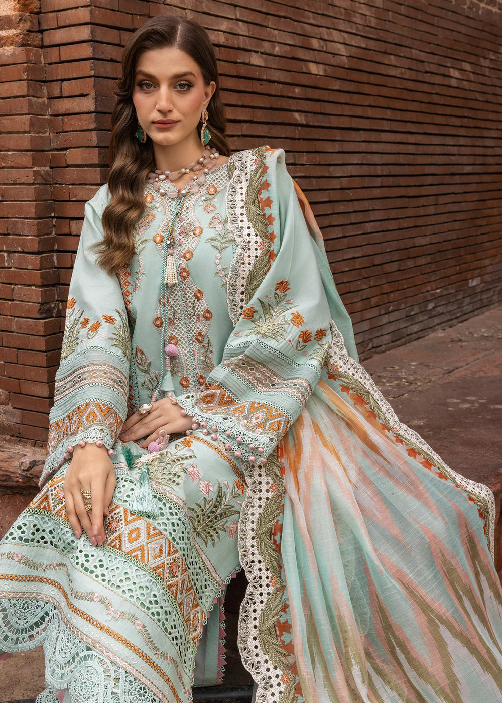 RUNA-8-A | Breeze Unstitched Lawn'26 | Saira Shakira