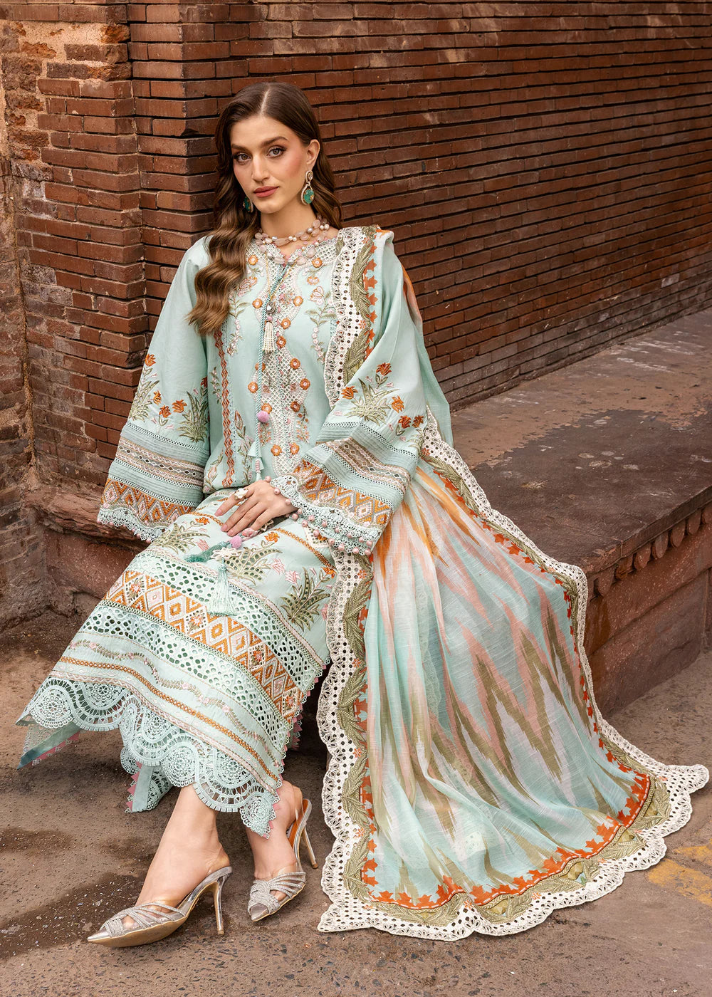 RUNA-8-A | Breeze Unstitched Lawn'26 | Saira Shakira