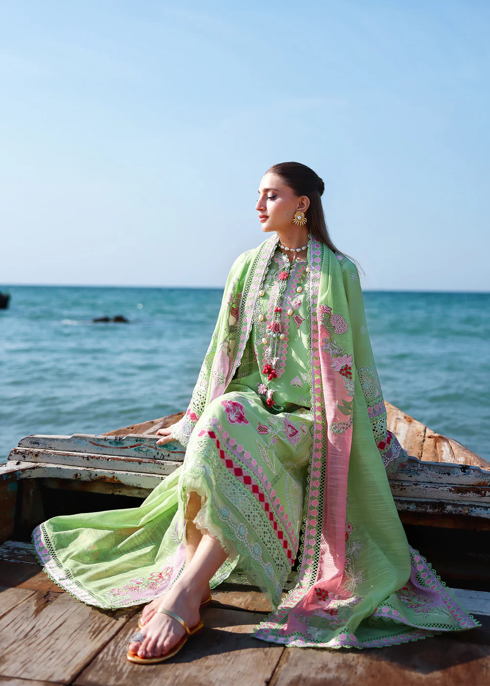 NOOR-2-B | Breeze Unstitched Lawn'26 | Saira Shakira