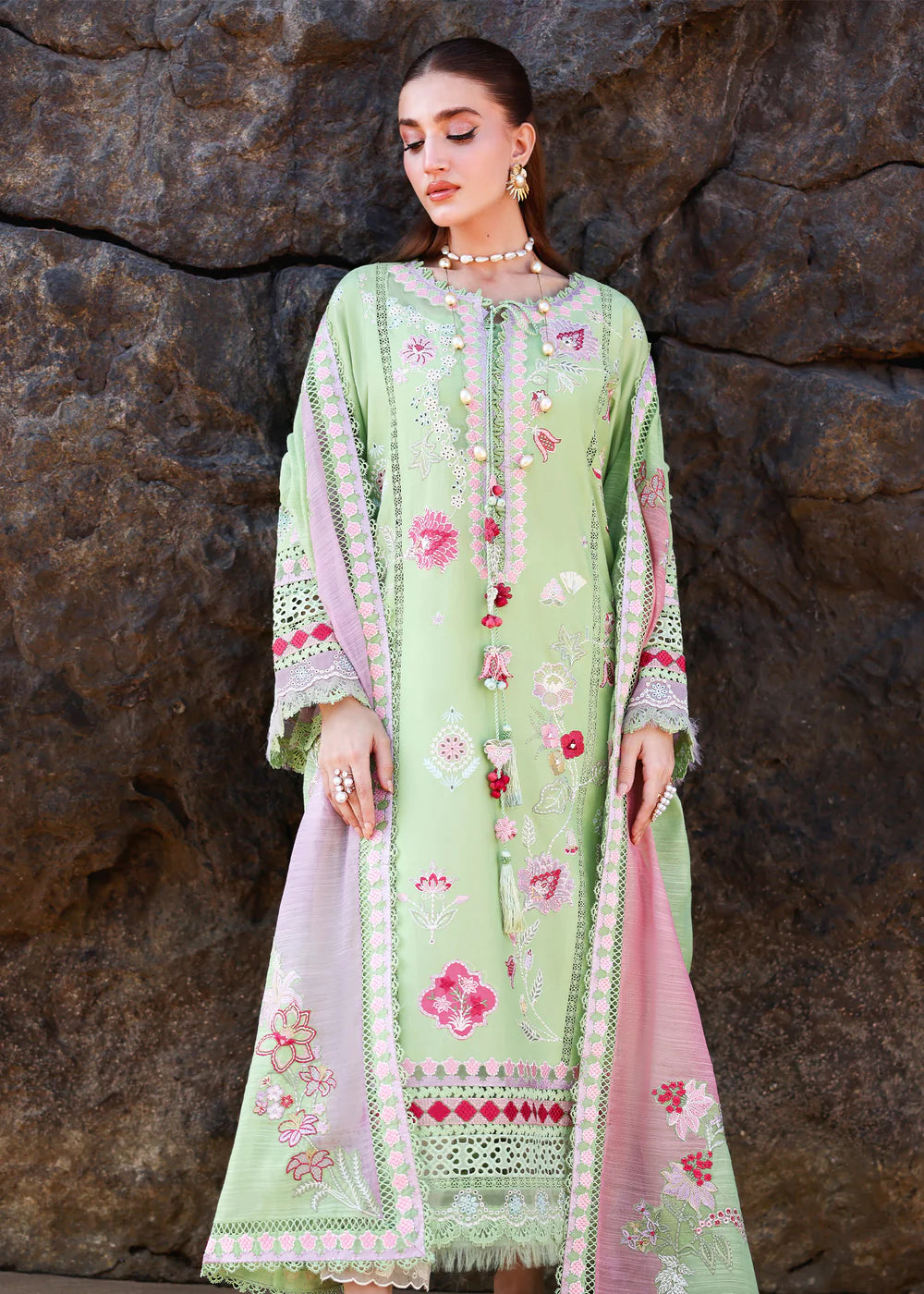 NOOR-2-B | Breeze Unstitched Lawn'26 | Saira Shakira