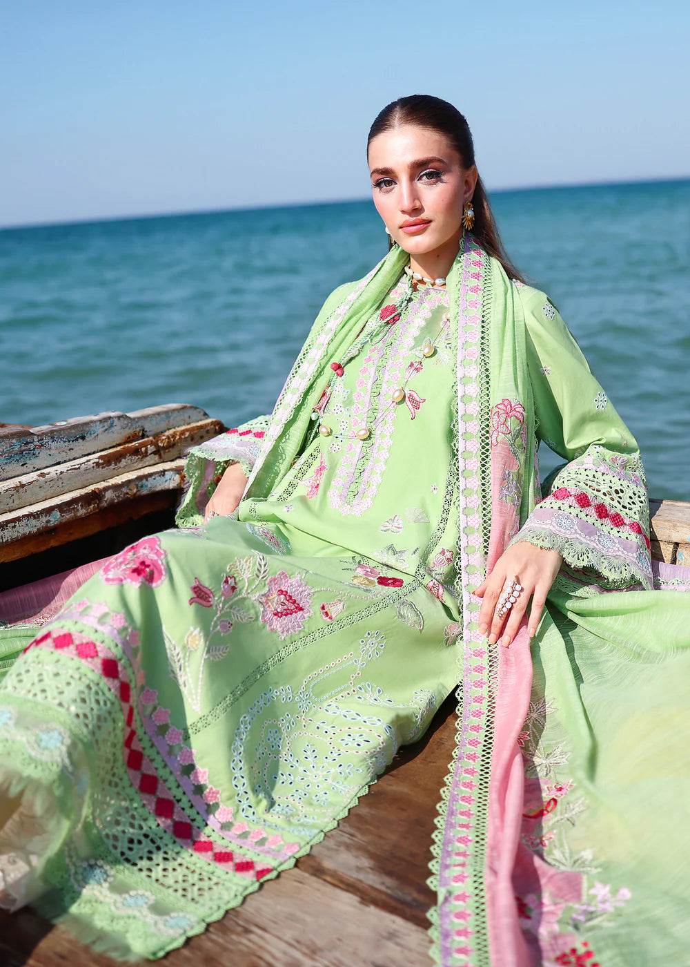 NOOR-2-B | Breeze Unstitched Lawn'26 | Saira Shakira