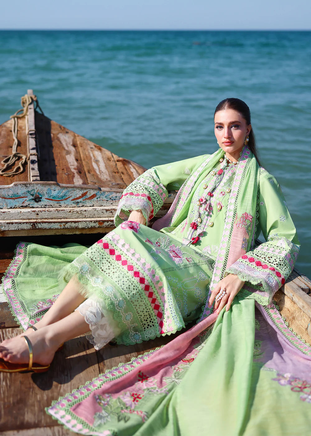 NOOR-2-B | Breeze Unstitched Lawn'26 | Saira Shakira